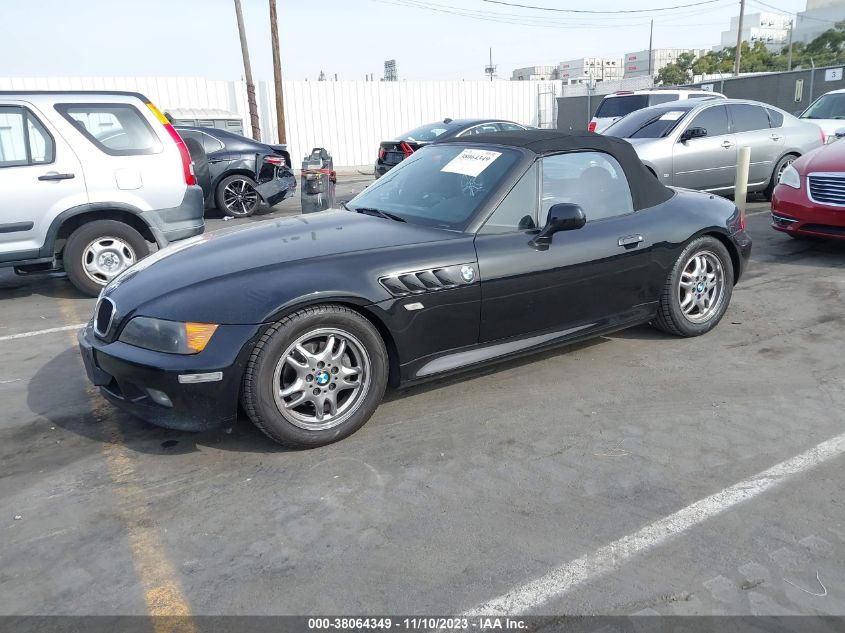 1996 BMW Z3 1.9 VIN: 4USCH732XTLB74850 Lot: 38064349