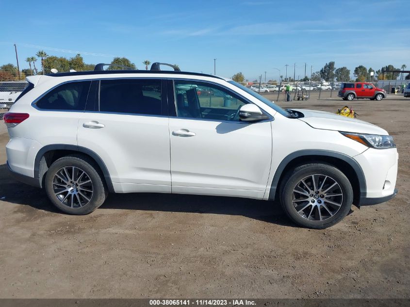 2017 Toyota Highlander Se VIN: 5TDKZRFH1HS508261 Lot: 38065141