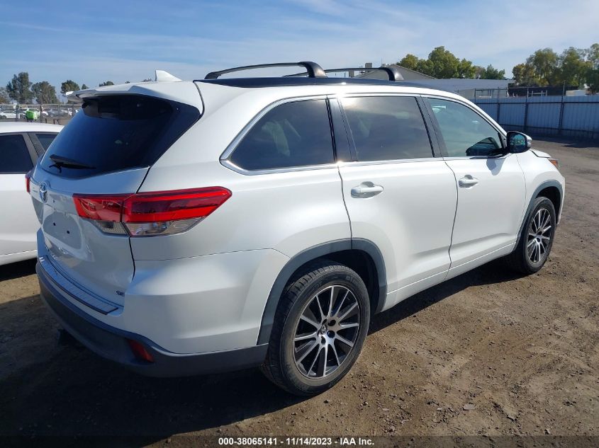 2017 Toyota Highlander Se VIN: 5TDKZRFH1HS508261 Lot: 38065141