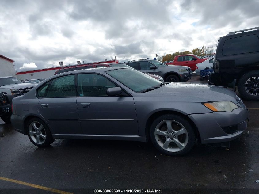 2009 Subaru Legacy 2.5I VIN: 4S3BL616197211492 Lot: 38065599