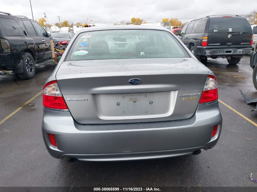 2009 Subaru Legacy 2.5I VIN: 4S3BL616197211492 Lot: 38065599