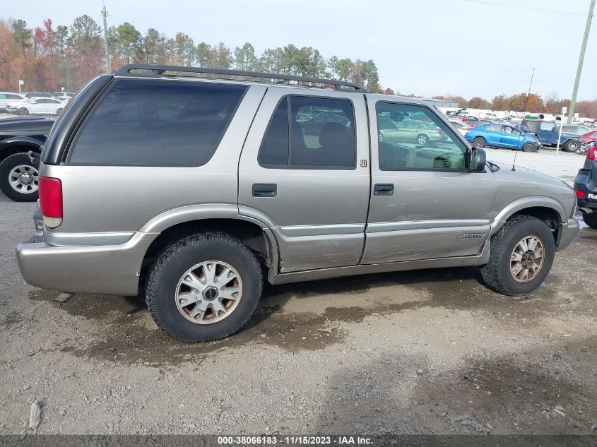 2000 GMC Jimmy Slt VIN: 1GKDT13W3Y2267524 Lot: 38066183