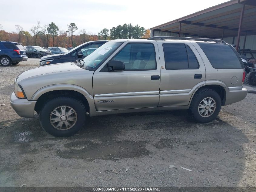 2000 GMC Jimmy Slt VIN: 1GKDT13W3Y2267524 Lot: 38066183