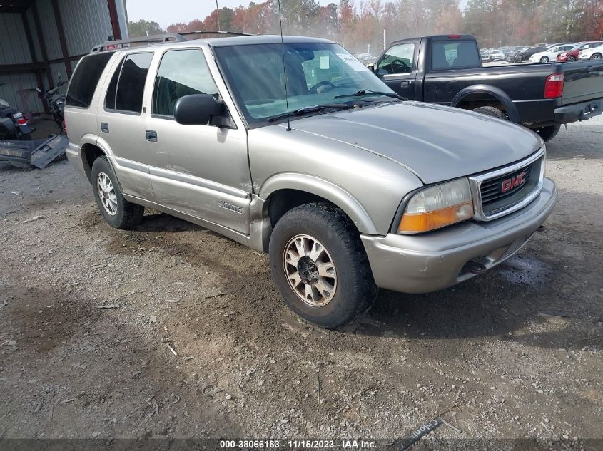 2000 GMC Jimmy Slt VIN: 1GKDT13W3Y2267524 Lot: 38066183