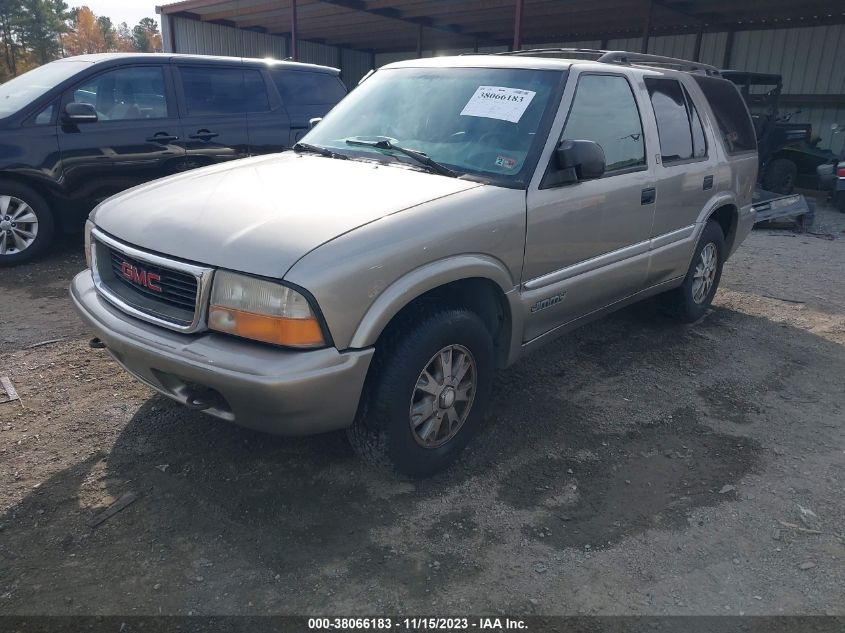 2000 GMC Jimmy Slt VIN: 1GKDT13W3Y2267524 Lot: 38066183