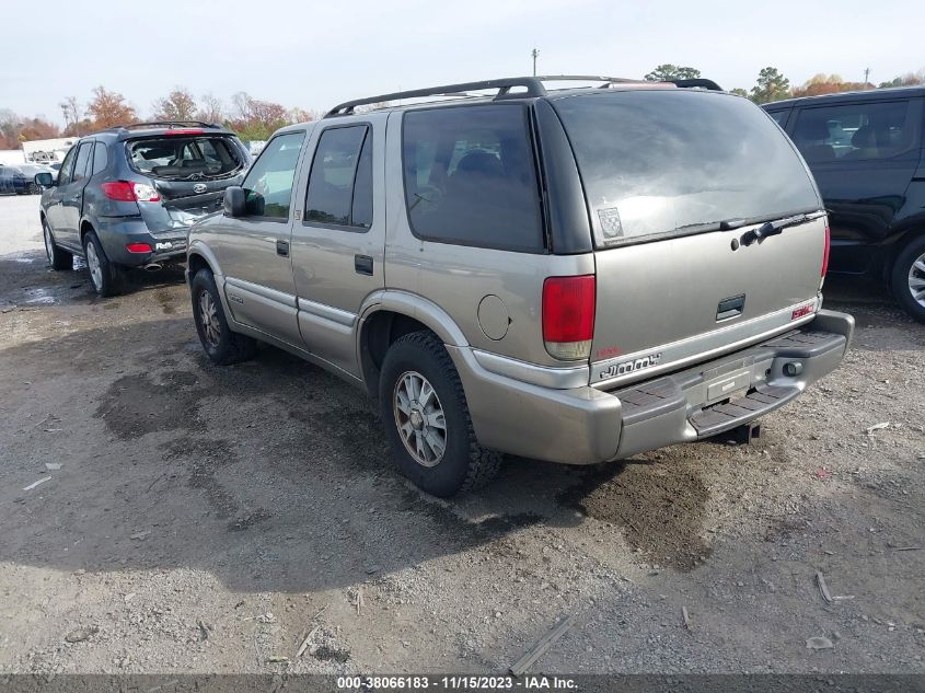 2000 GMC Jimmy Slt VIN: 1GKDT13W3Y2267524 Lot: 38066183