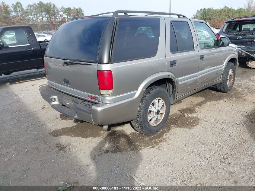 2000 GMC Jimmy Slt VIN: 1GKDT13W3Y2267524 Lot: 38066183