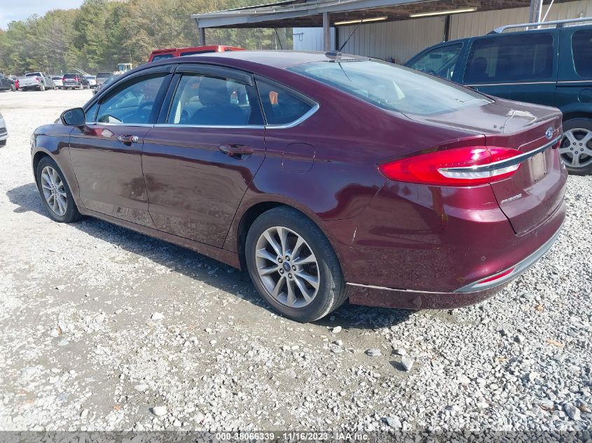 2017 Ford Fusion Se VIN: 3FA6P0HD1HR256873 Lot: 38066339