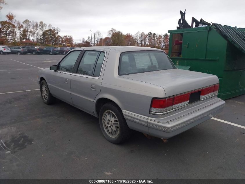 1993 Plymouth Acclaim VIN: 3P3XA46K0PT630027 Lot: 38067163