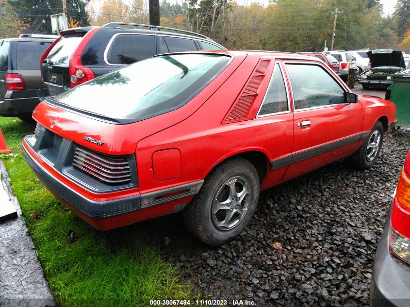 1985 Mercury Capri VIN: 1MEBP79AXFF608153 Lot: 38067494