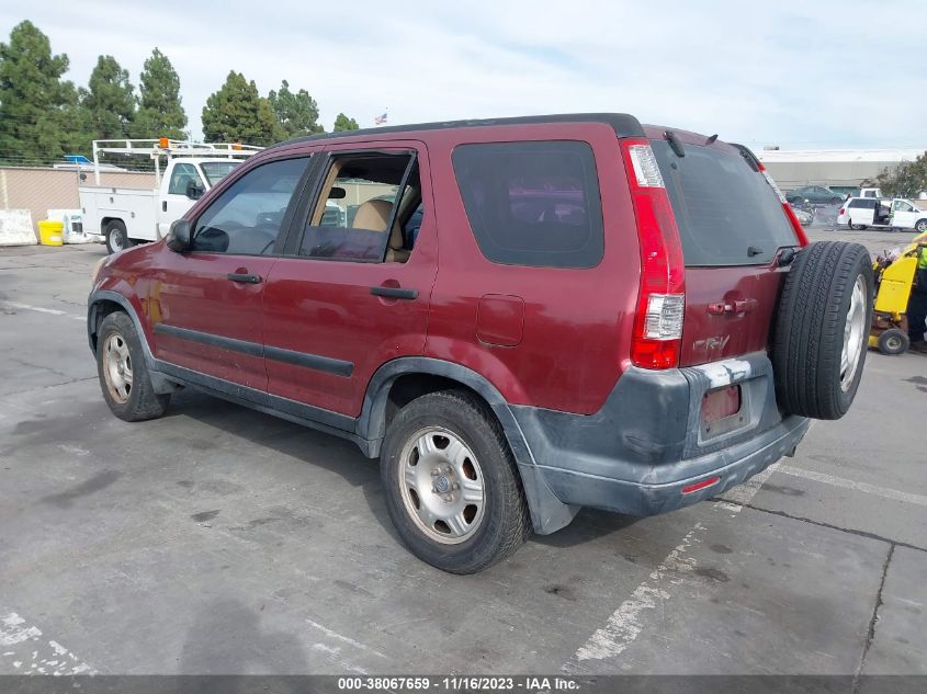 2006 Honda Cr-V Lx VIN: JHLRD68576C006774 Lot: 38067659