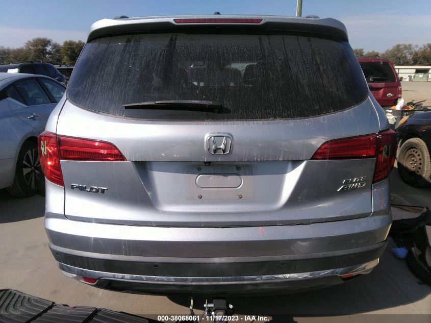2016 Honda Pilot Elite VIN: 5FNYF6H0XGB092982 Lot: 38068061
