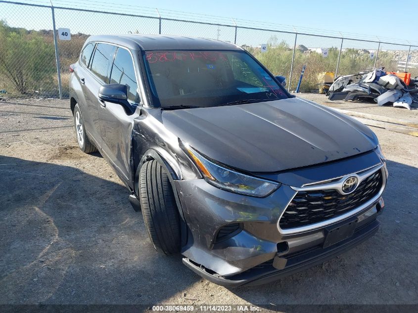 2021 Toyota Highlander L VIN: 5TDCZRAH4MS077534 Lot: 38069459