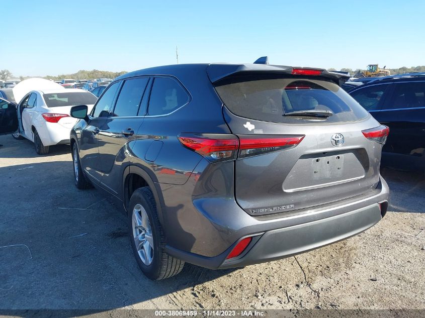 2021 Toyota Highlander L VIN: 5TDCZRAH4MS077534 Lot: 38069459