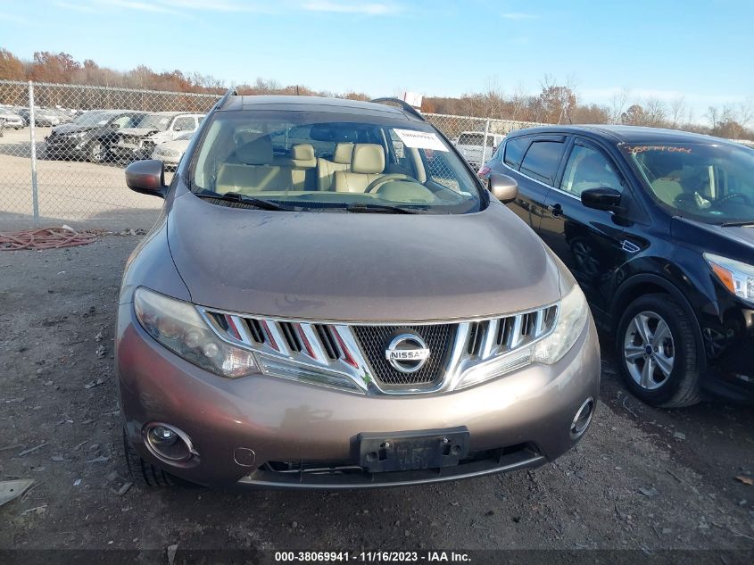 2010 Nissan Murano Sl VIN: JN8AZ1MW1AW120441 Lot: 38069941