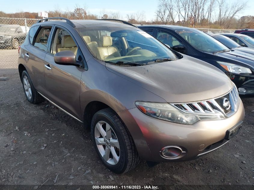 2010 Nissan Murano Sl VIN: JN8AZ1MW1AW120441 Lot: 38069941