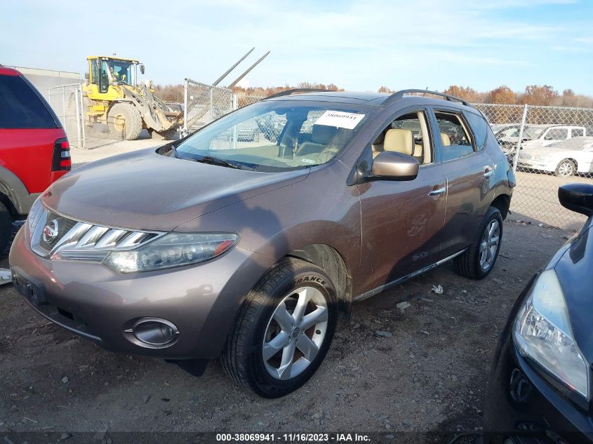 2010 Nissan Murano Sl VIN: JN8AZ1MW1AW120441 Lot: 38069941