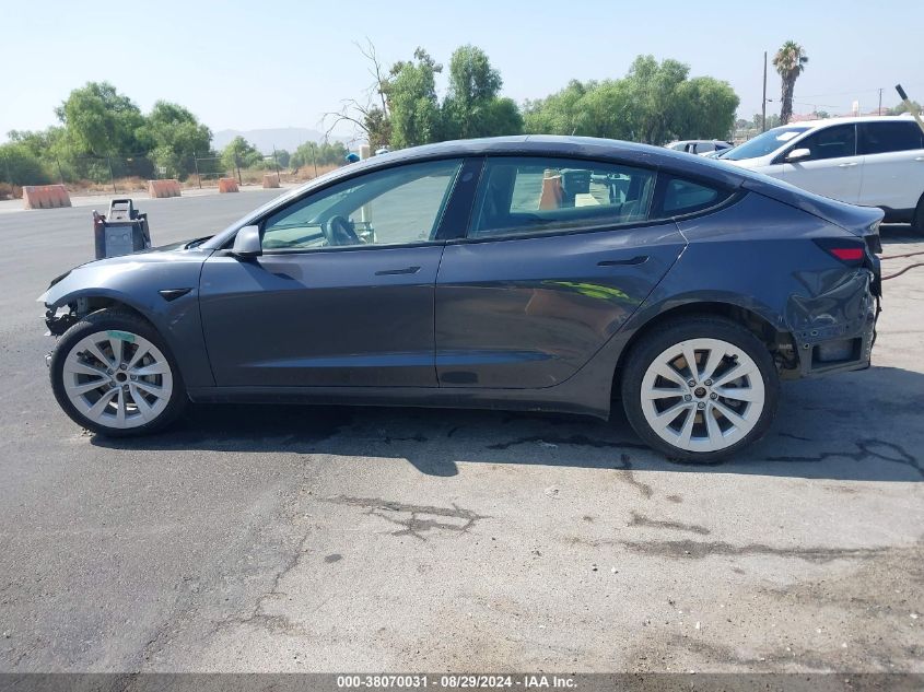 2021 Tesla Model 3 Standard Range Plus Rear-Wheel Drive VIN: 5YJ3E1EA4MF058819 Lot: 38070031