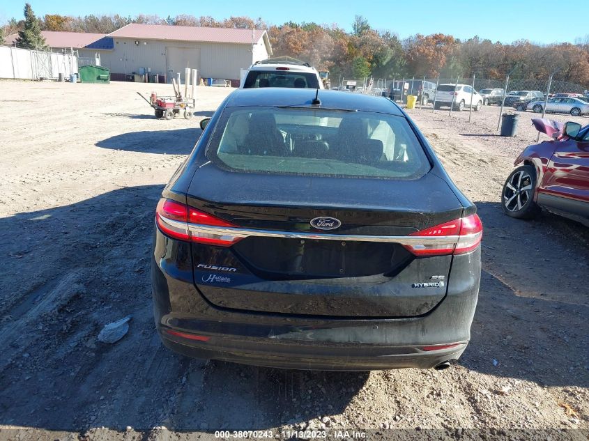 2018 Ford Fusion Hybrid Se VIN: 3FA6P0LUXJR223495 Lot: 38070243