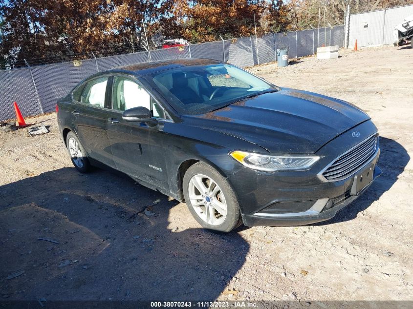 2018 Ford Fusion Hybrid Se VIN: 3FA6P0LUXJR223495 Lot: 38070243