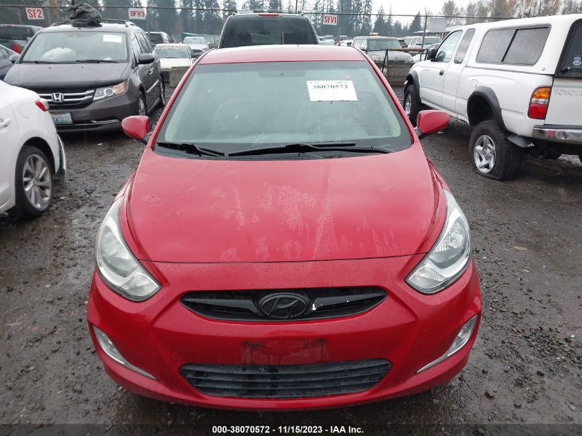 2013 Hyundai Accent Gls VIN: KMHCU4AE0DU567631 Lot: 38070572