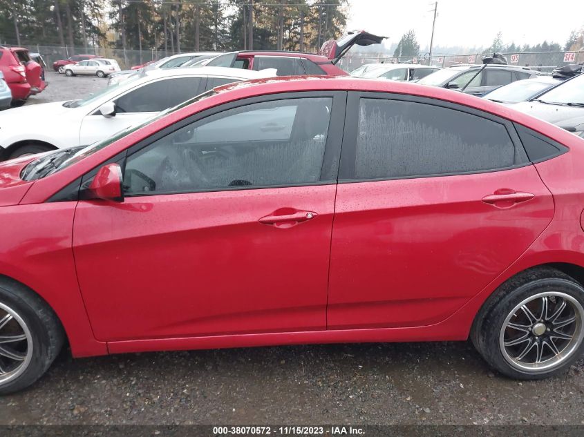 2013 Hyundai Accent Gls VIN: KMHCU4AE0DU567631 Lot: 38070572