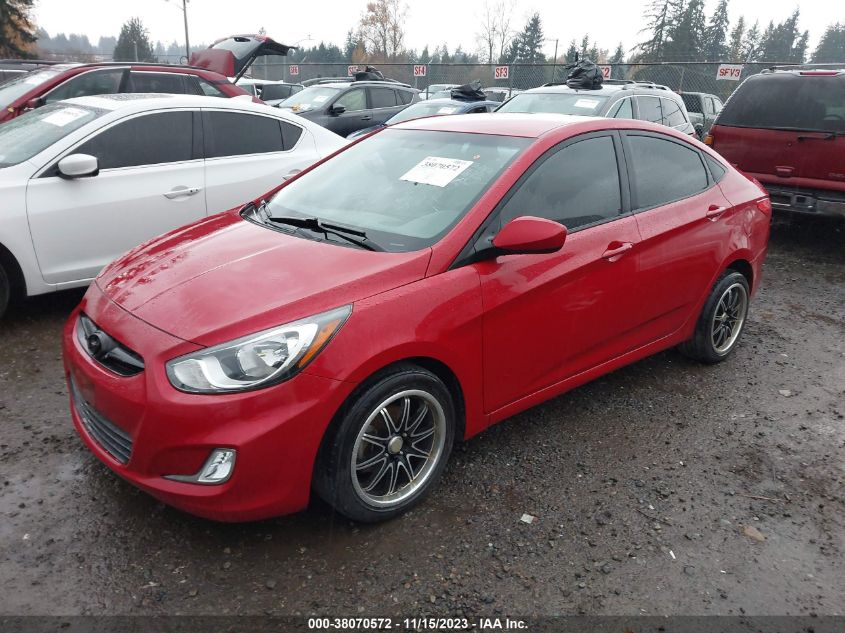 2013 Hyundai Accent Gls VIN: KMHCU4AE0DU567631 Lot: 38070572