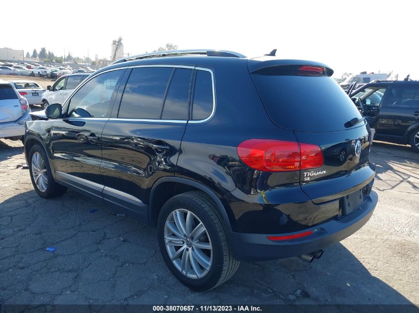 2016 Volkswagen Tiguan Se VIN: WVGAV7AX3GW579515 Lot: 38070657