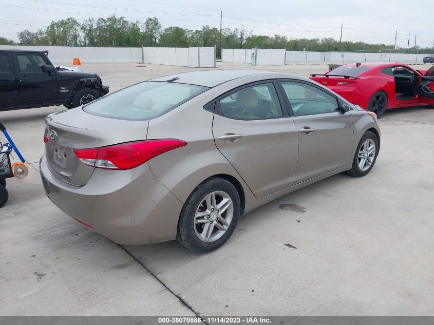 2013 Hyundai Elantra Gls VIN: 5NPDH4AE9DH443316 Lot: 38070886