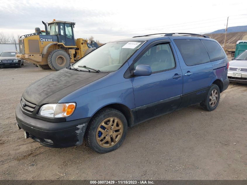 2001 Toyota Sienna Xle VIN: 4T3ZF13C21U357906 Lot: 38072429