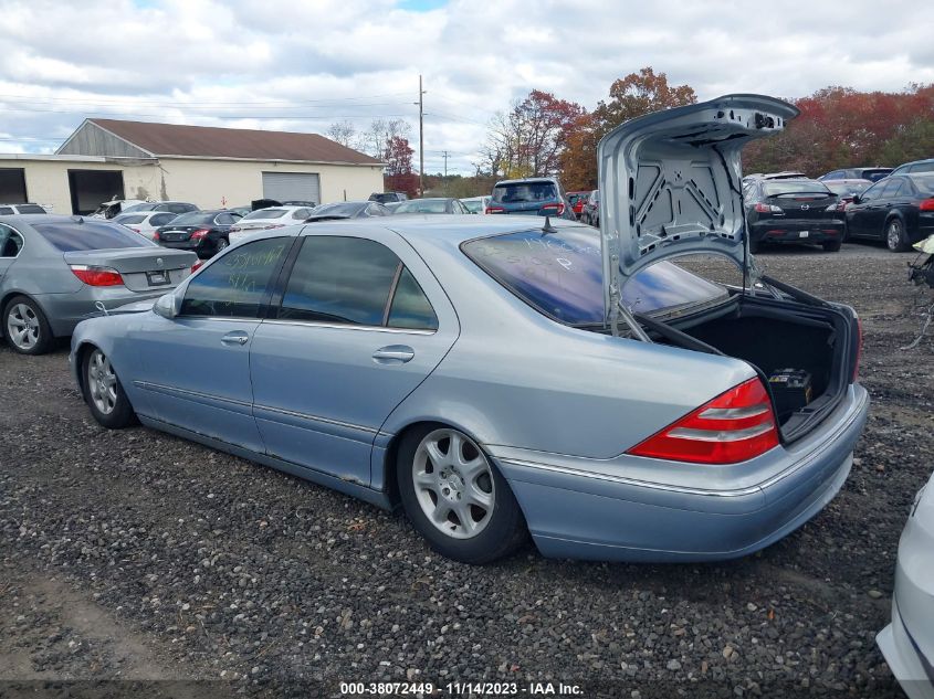 2001 Mercedes-Benz S-Class Base (A5) VIN: WDBNG70J31A196089 Lot: 38072449