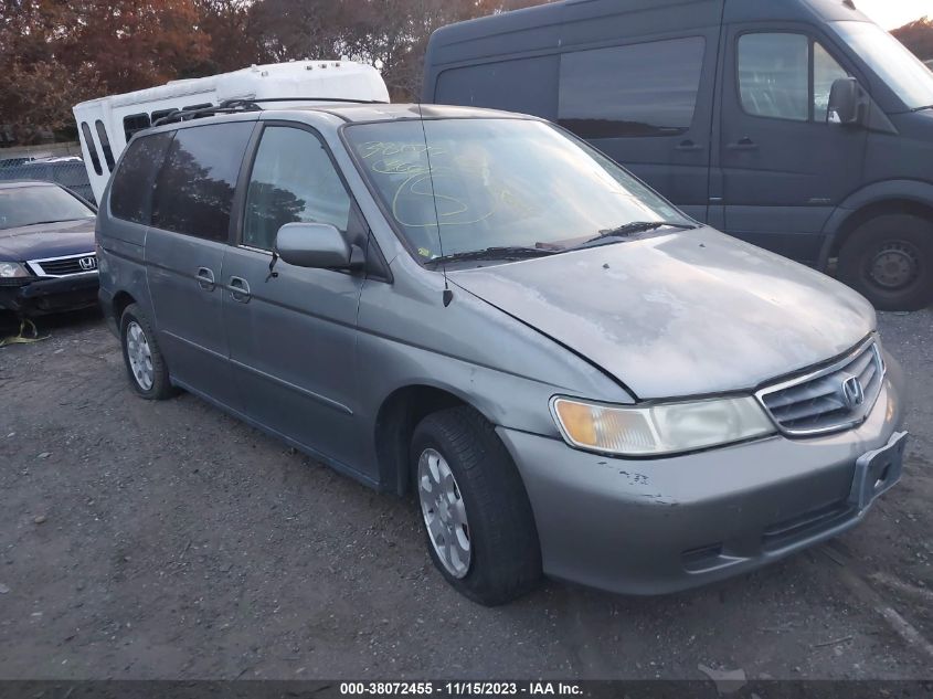 2002 Honda Odyssey Ex-L W/Dvd/Leather VIN: 2HKRL18072H556689 Lot: 38072455