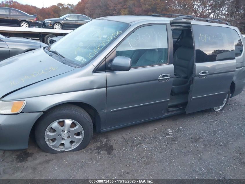 2002 Honda Odyssey Ex-L W/Dvd/Leather VIN: 2HKRL18072H556689 Lot: 38072455