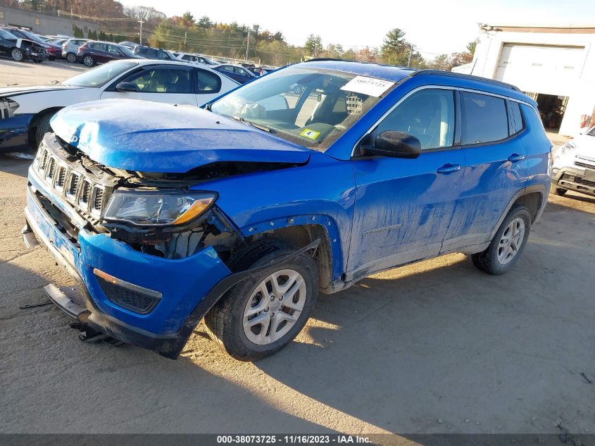 2020 Jeep Compass Sport 4X4 VIN: 3C4NJDAB2LT112302 Lot: 40343646