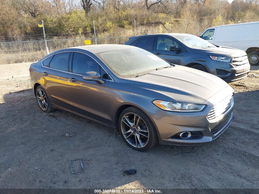 2013 Ford Fusion Titanium VIN: 3FA6P0K93DR378133 Lot: 38074610