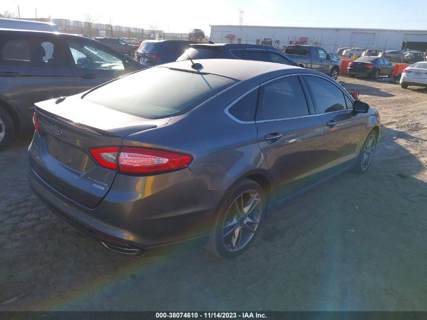 2013 Ford Fusion Titanium VIN: 3FA6P0K93DR378133 Lot: 38074610