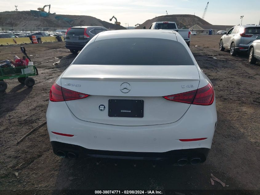 2023 Mercedes-Benz Amg C 43 4Matic VIN: W1KAF8HB7PR126813 Lot: 38074771