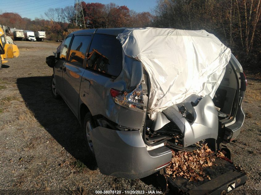 2014 Toyota Sienna L V6 7 Passenger VIN: 5TDZK3DC2ES516713 Lot: 38075120