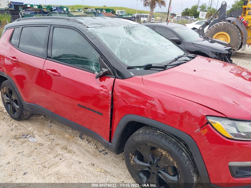 2020 Jeep Compass Altitude Fwd VIN: 3C4NJCBBXLT105350 Lot: 38076022