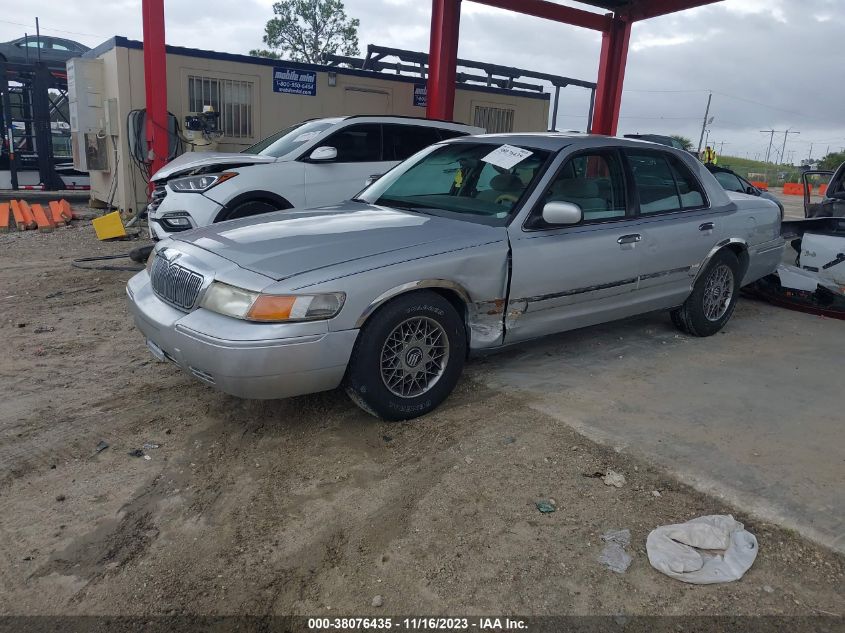 2000 Mercury Grand Marquis Gs VIN: 2MEFM74W7YX607143 Lot: 38076435