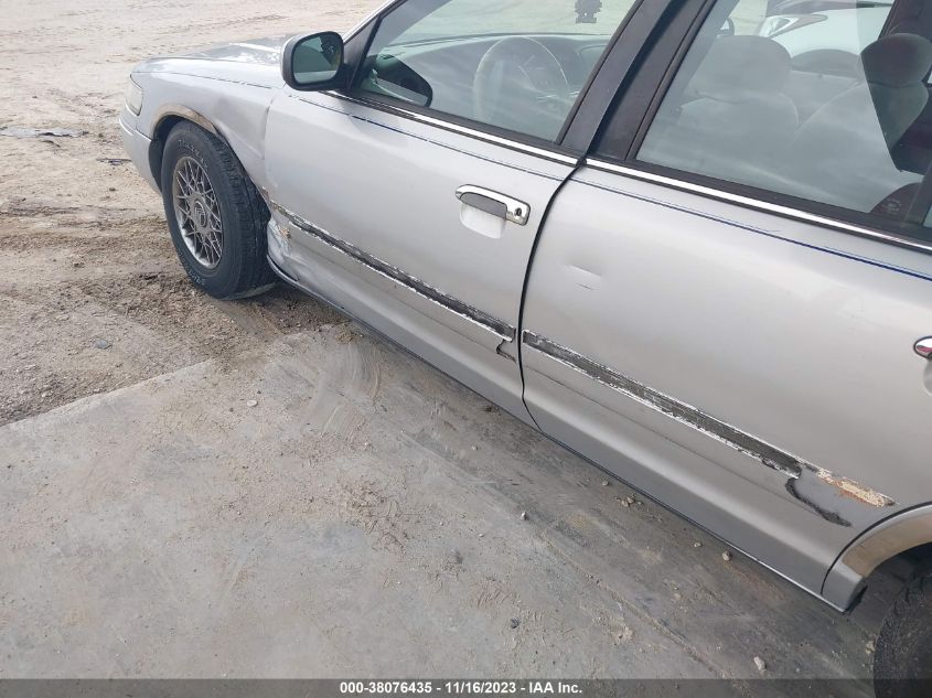 2000 Mercury Grand Marquis Gs VIN: 2MEFM74W7YX607143 Lot: 38076435