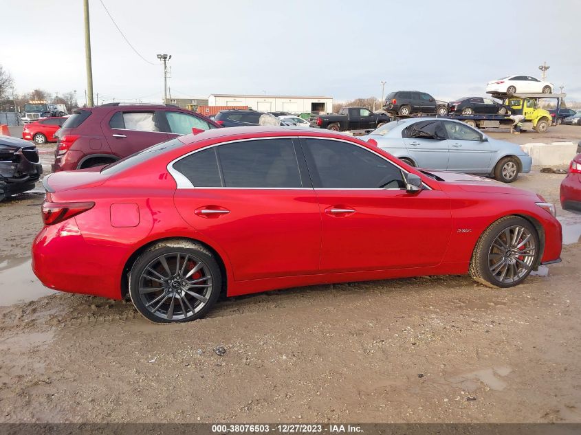 2020 Infiniti Q50 Red Sport 400 VIN: JN1FV7AR0LM660170 Lot: 38076503