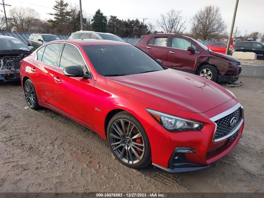 2020 Infiniti Q50 Red Sport 400 VIN: JN1FV7AR0LM660170 Lot: 38076503