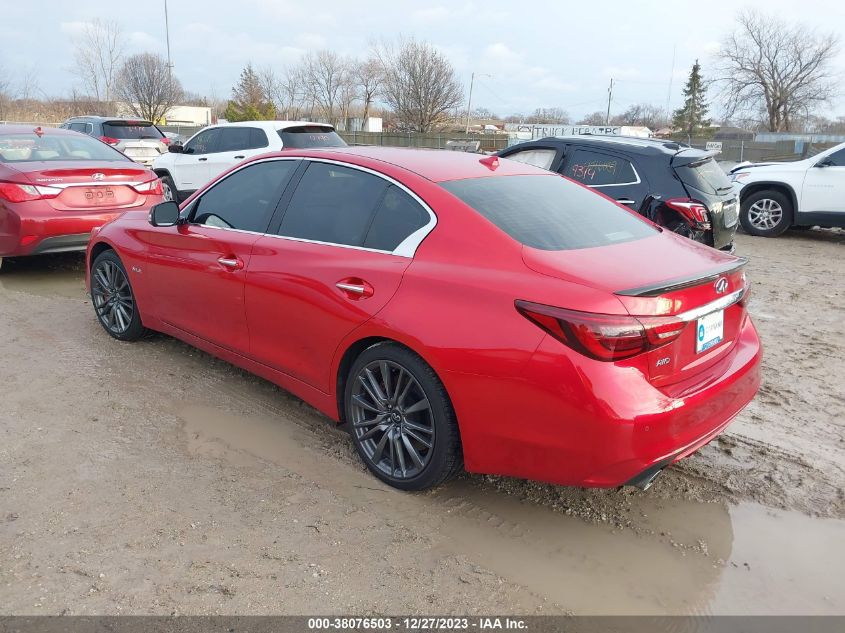 2020 Infiniti Q50 Red Sport 400 VIN: JN1FV7AR0LM660170 Lot: 38076503