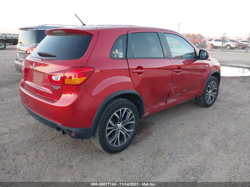 2016 Mitsubishi Outlander Sport 2.0 Es VIN: JA4AP3AUXGZ027337 Lot: 38077124