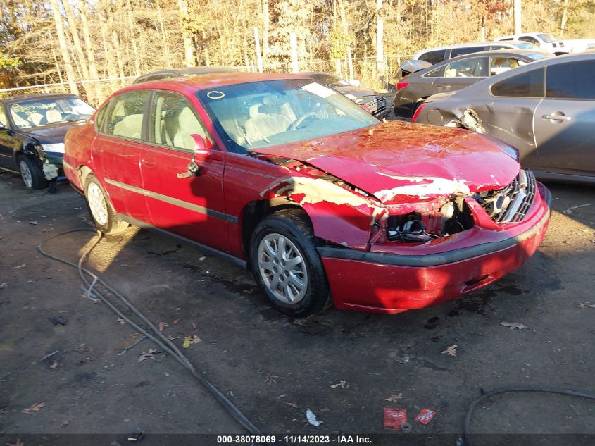 2005 Chevrolet Impala Base VIN: 2G1WF52E959390519 Lot: 38078069