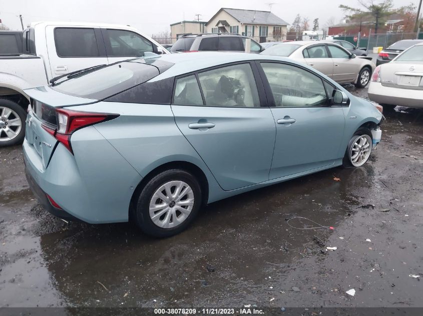 2019 Toyota Prius L Eco/Le/Xle/Limited VIN: JTDKARFU5K3093927 Lot: 38078209