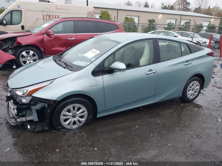 2019 Toyota Prius L Eco/Le/Xle/Limited VIN: JTDKARFU5K3093927 Lot: 38078209