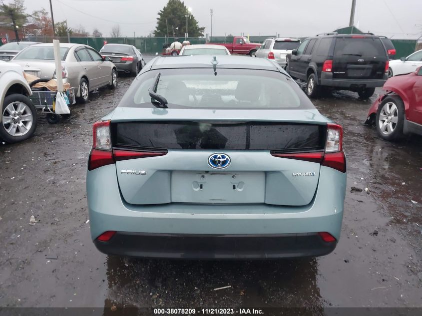 2019 Toyota Prius L Eco/Le/Xle/Limited VIN: JTDKARFU5K3093927 Lot: 38078209