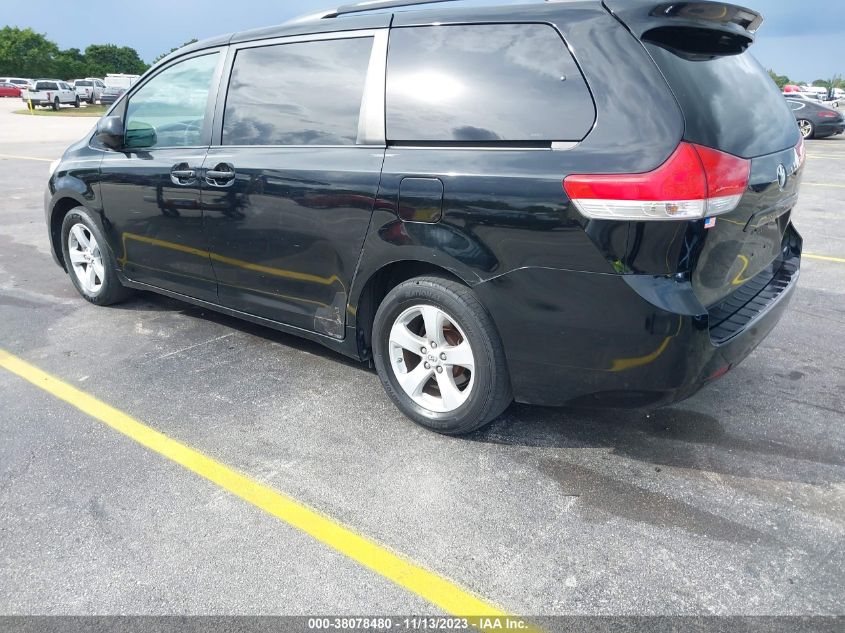 2011 Toyota Sienna Le VIN: 5TDKK3DC3BS076921 Lot: 38078480